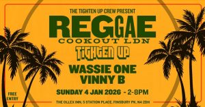 Wassie One Reggae DJ South London Reggae Cookout Finsbury Park 4 Jan