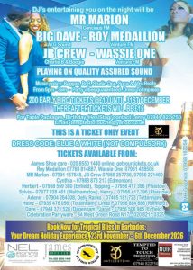 Wassie one reggae DJ playing Saturday 24th January N11