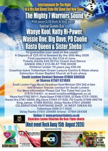 Wassie One Reggae Sound System Dance Vinyl DJ Clacton