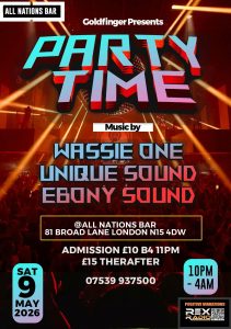 Wassie One Reggae Sound System DJ Vinyl South London Tottenham