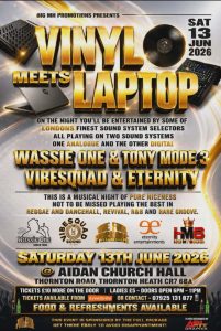 Wassie One Sound System Reggae Vinyl DJ South London