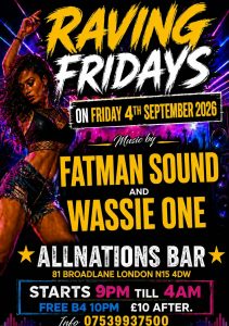 Wassie One Reggae Sound System Vinyl DJ palying OUt Dance South London